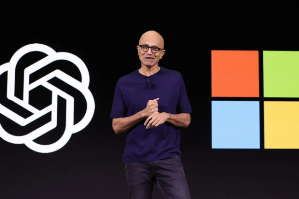 Microsoft and OpenAI partnership agreement, showcasing a financial milestone of $100 billion profit for achieving AGI.