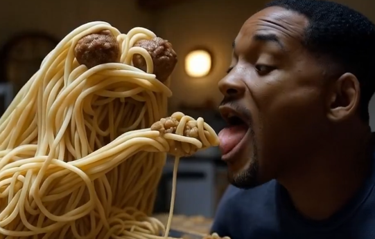 Will Smith AI spaghetti video and viral AI benchmarks