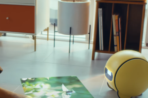 Ballie home robot showcased at CES 2025, Samsung’s personal assistant device.