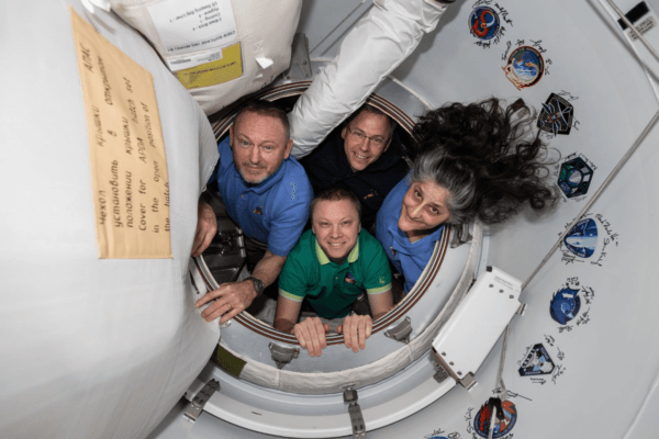 Sunita Williams and crew preparing for their return to Earth aboard SpaceX Crew Dragon spacecraft from the ISS.
