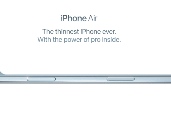 iPhone Air showcasing sleek design and minimalistic look representing Apple’s marketing strategy